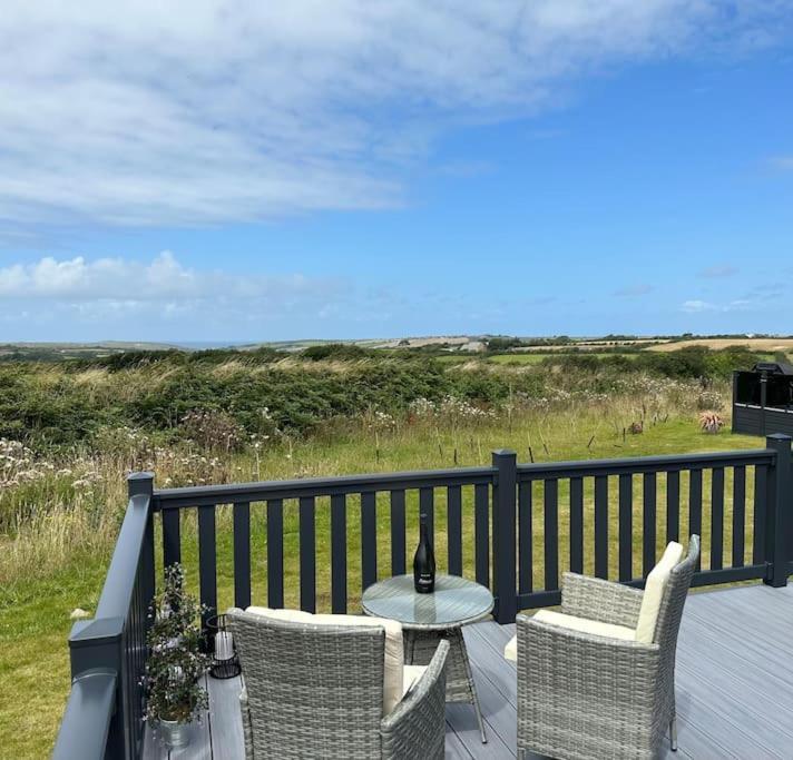 Modern Lodge With Amazing Views New Quay Esterno foto
